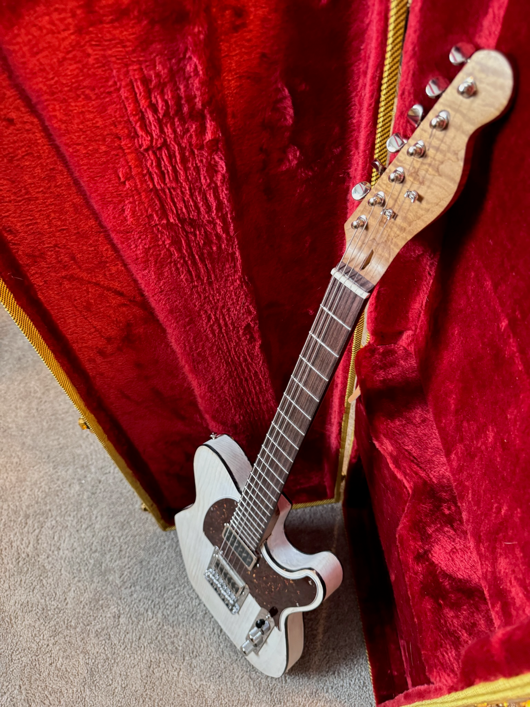 Celestial T-Style - Translucent White w/ tortoise pickguard and binding